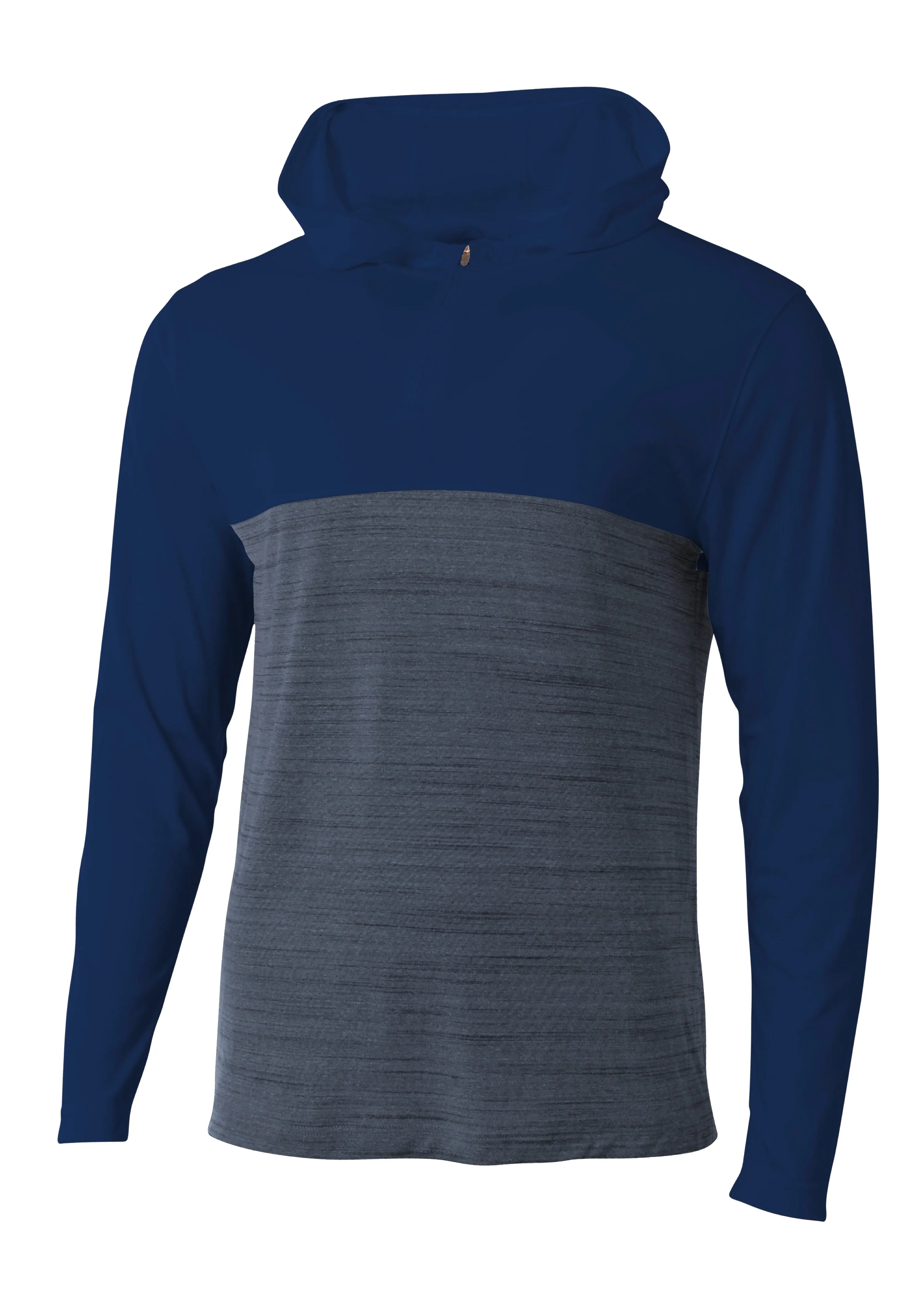 A4 Mens Slate Quarter Zip Hoodie