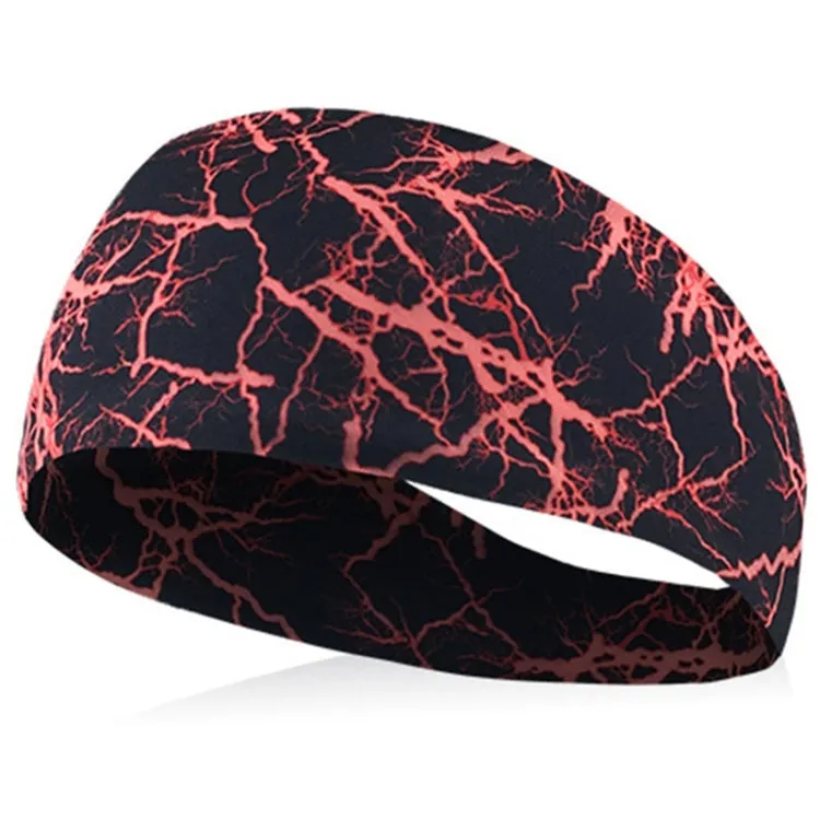 Absorbent Cycling Yoga Sport Sweat Headband Men Sweatband For Men and Women Yoga Hair Bands Head Sweat Bands Sports Safety(Red)