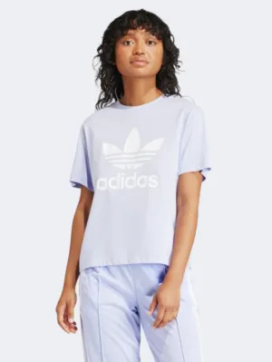 Adidas Boxy Women Original T-Shirt Violet Tone