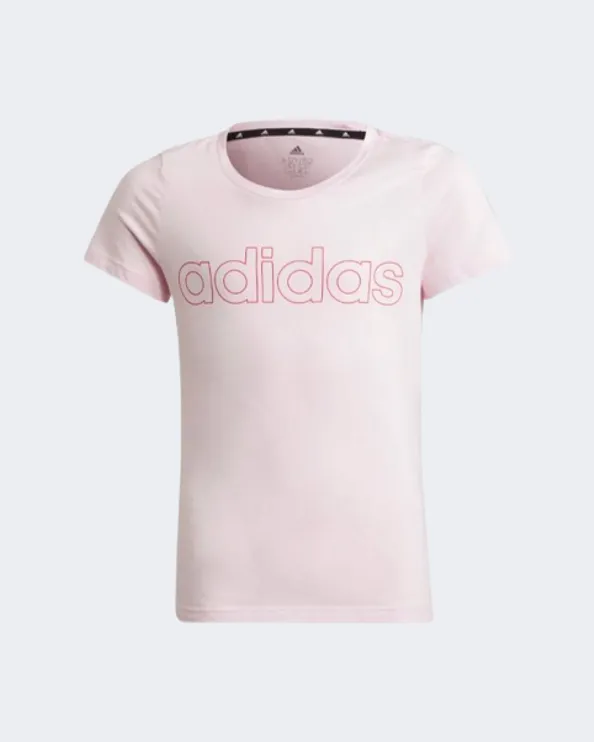 Adidas Essentials Girls Sportswear T-Shirt Light Pink Hm8738