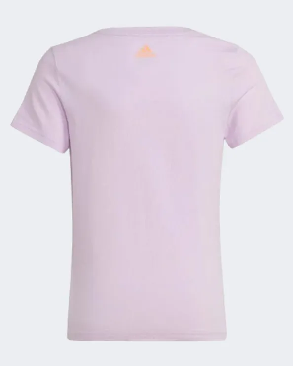 Adidas G Lin Girls Sportswear T-Shirt Light Purple Hm8740