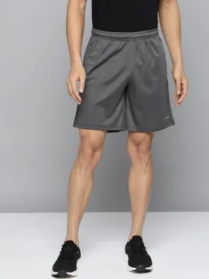 Alcis Men Grey Solid Running Sports Shorts