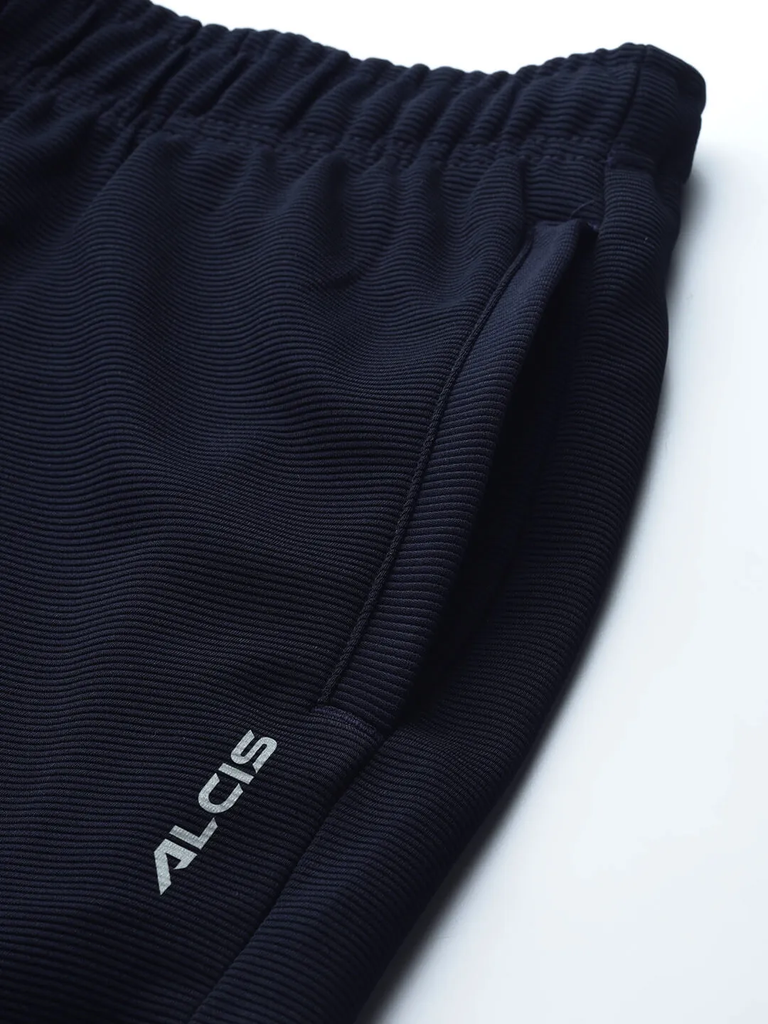 Alcis Men Navy Blue Slim Fit Drytech  Training or Gym Sports Shorts