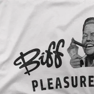 Biff Tannen's Pleasure Paradise Dusted Logo - Back to the Future T-Shirt