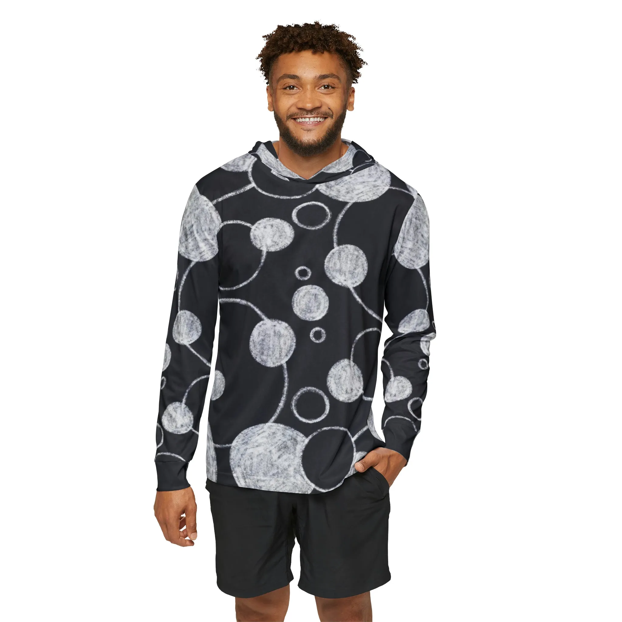 Black Dots - Men's Sports Warmup Hoodie