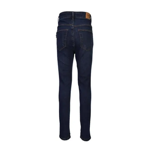 BLUE GIRLS SLIM FIT DENIM TROUSER