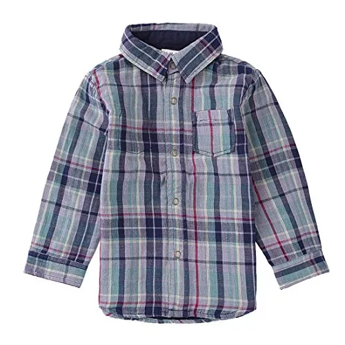 Boy Long Sleeve Plaid Shirts