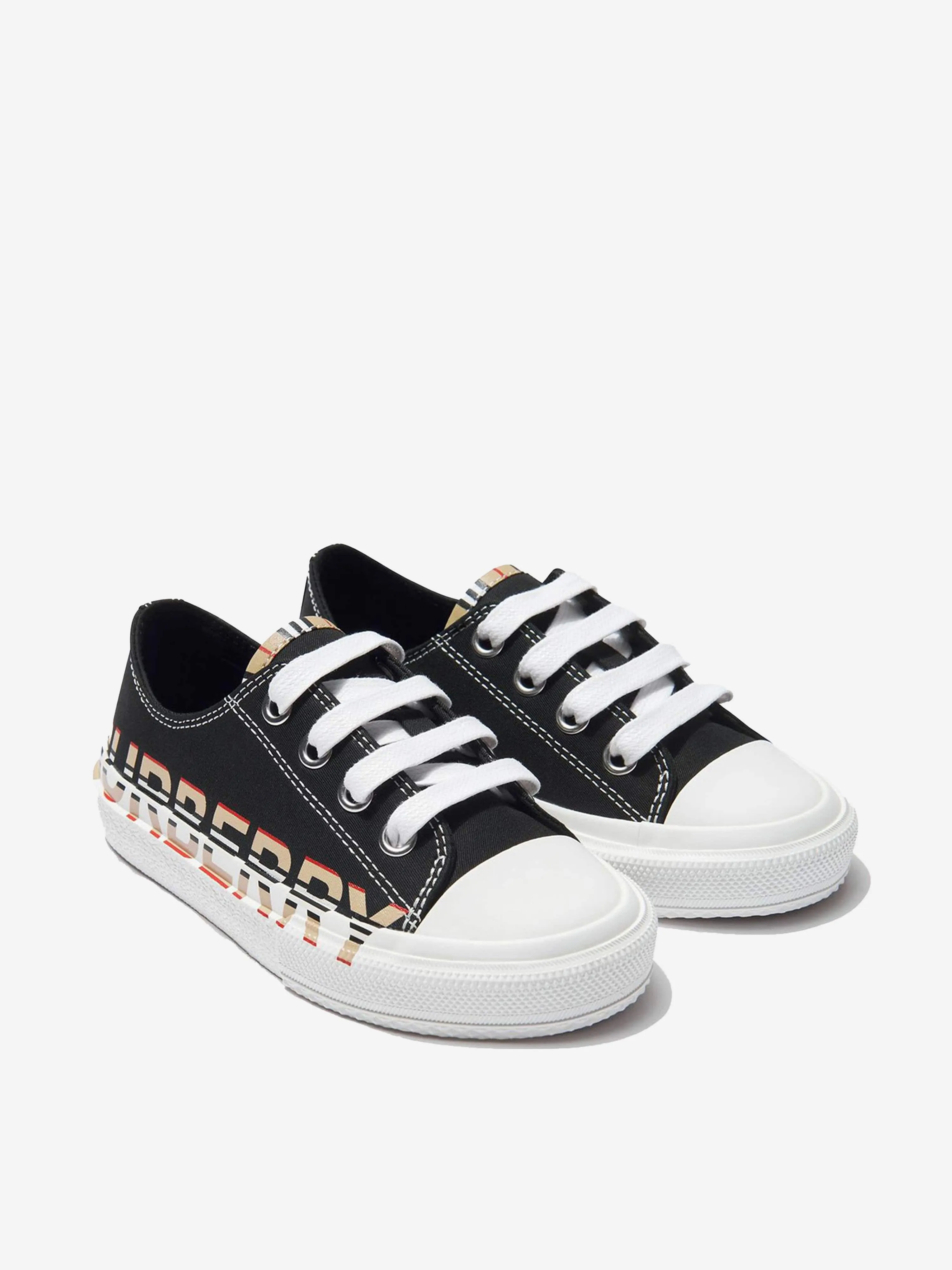 Burberry Kids Mini Larkhall Lace Up Trainers