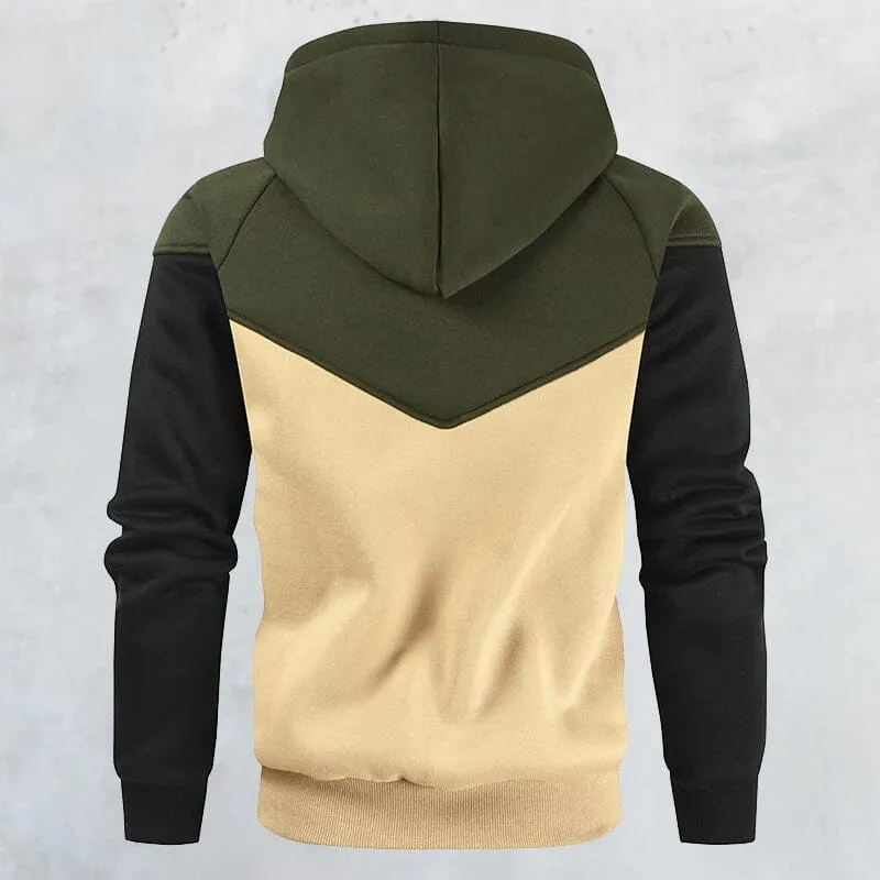 Color Block Casual Sports Sweatshirt