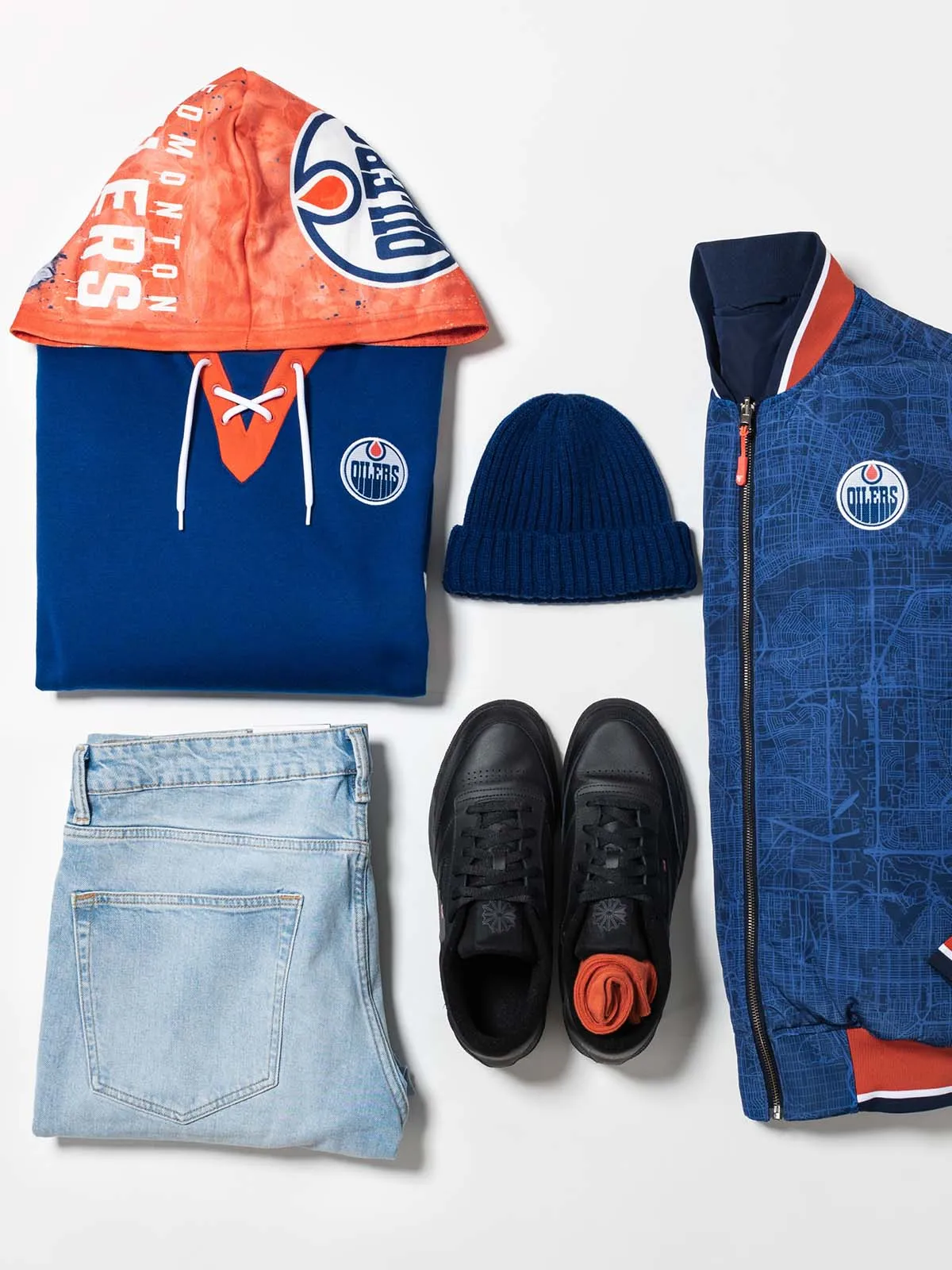 Edmonton Oilers Lace-Up Hoodie