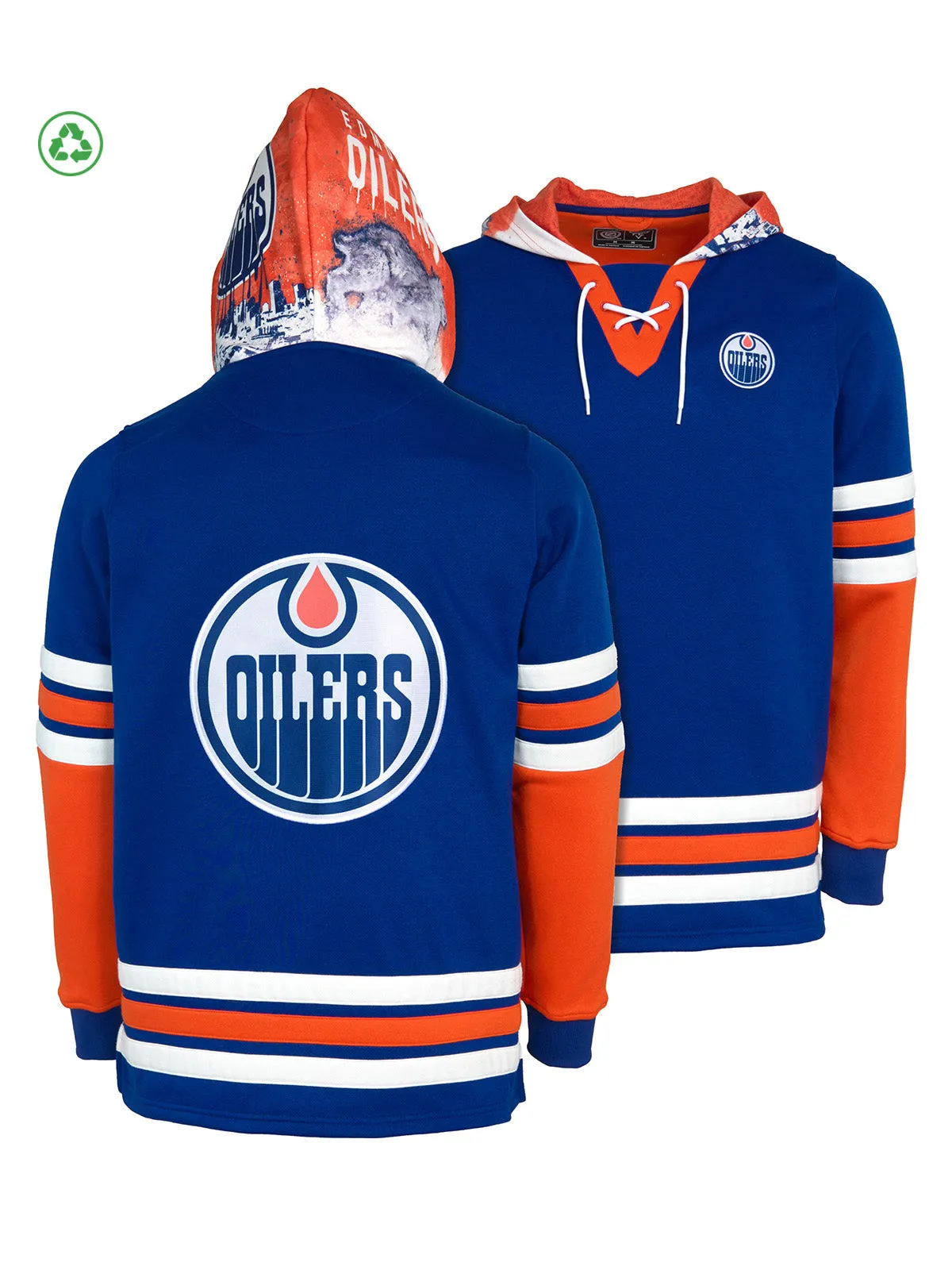 Edmonton Oilers Lace-Up Hoodie