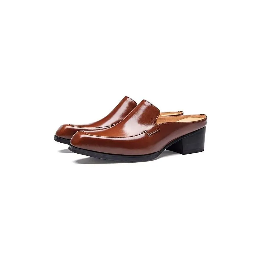 ElegantLux Genuine Leather Slip On Dress Shoes