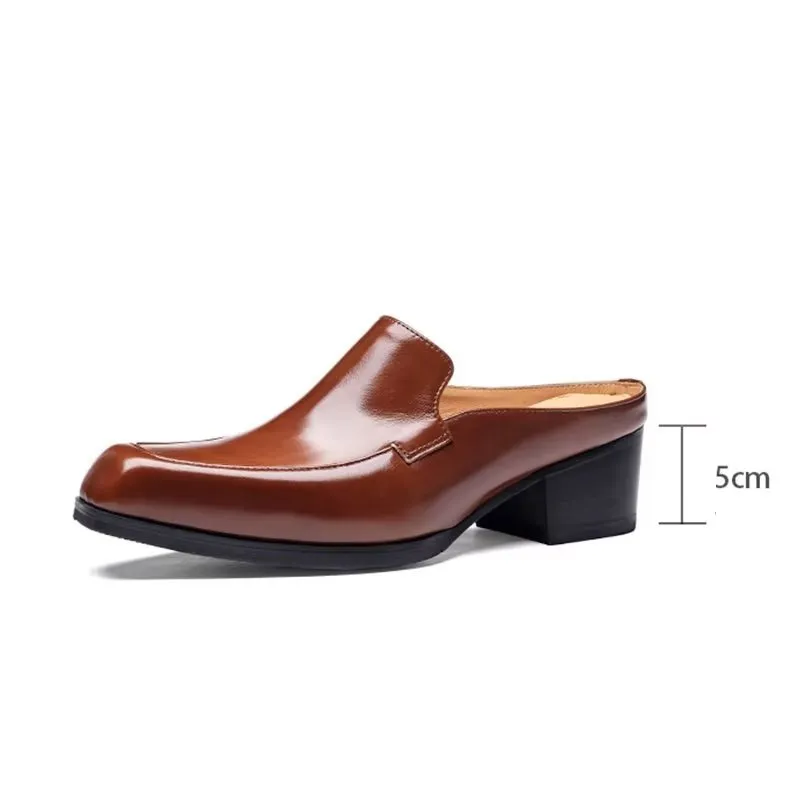 ElegantLux Genuine Leather Slip On Dress Shoes