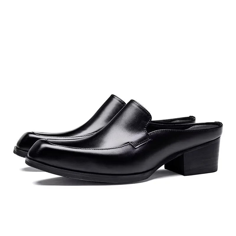 ElegantLux Genuine Leather Slip On Dress Shoes