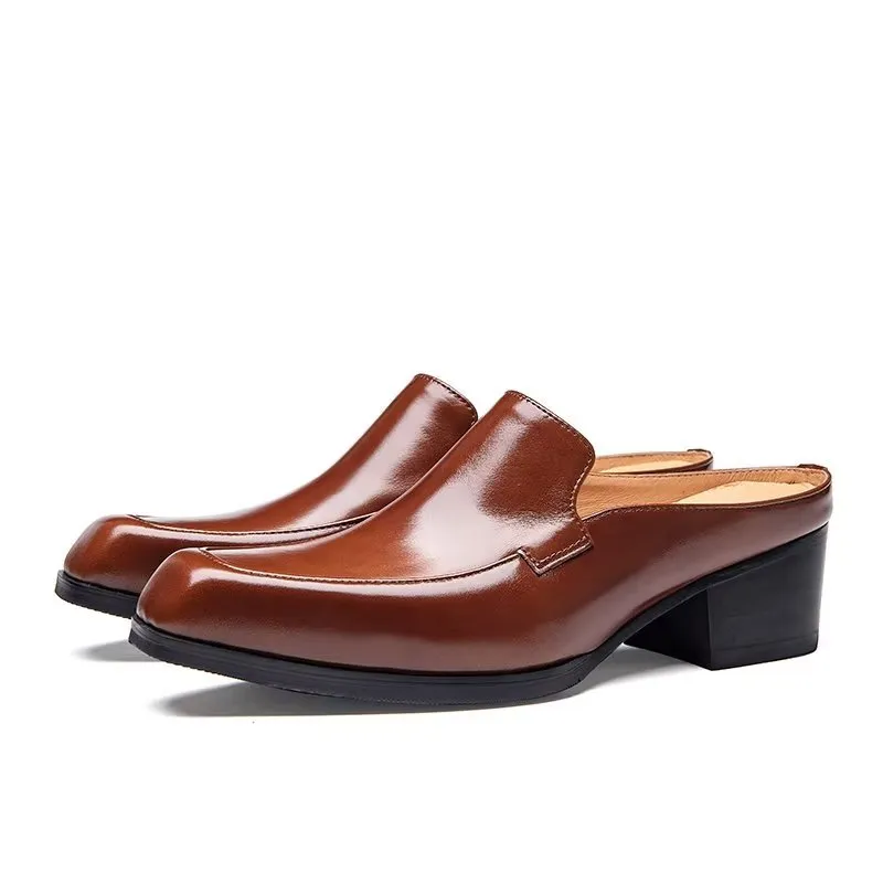 ElegantLux Genuine Leather Slip On Dress Shoes