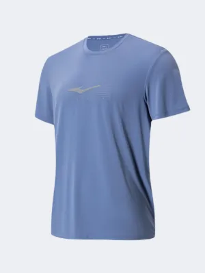 Erke Crew Men Running T-Shirt Floating Blue