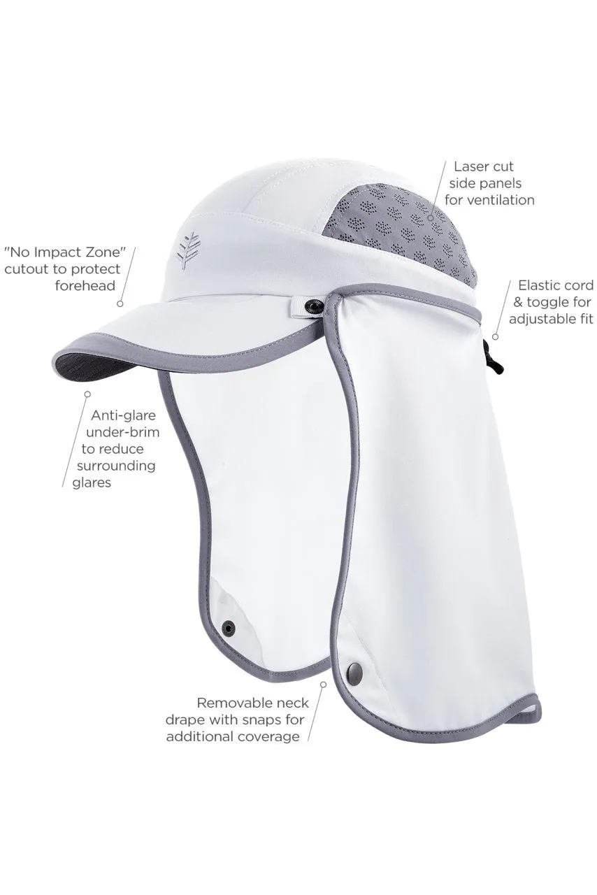 Kid's Agility Sport Cap  |  White/Steel Grey