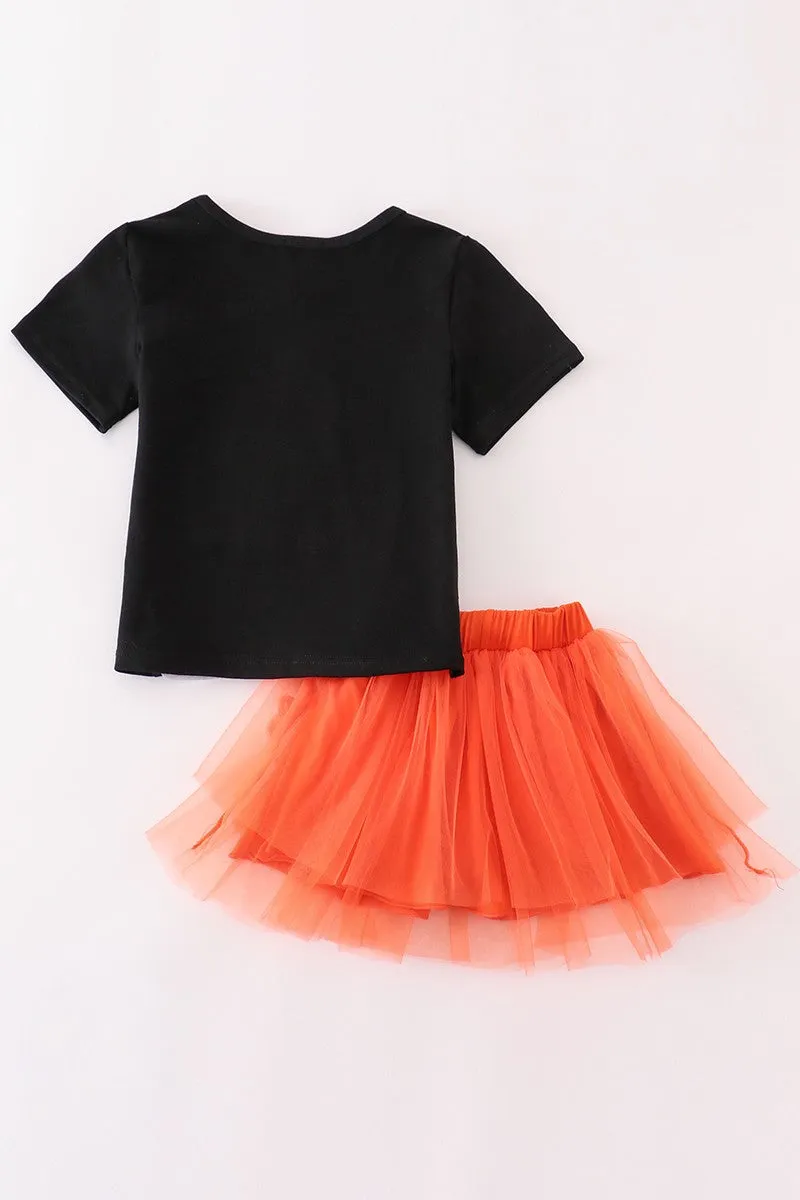 Kids Trick or Treat Ghost Tutu Skorts Sets