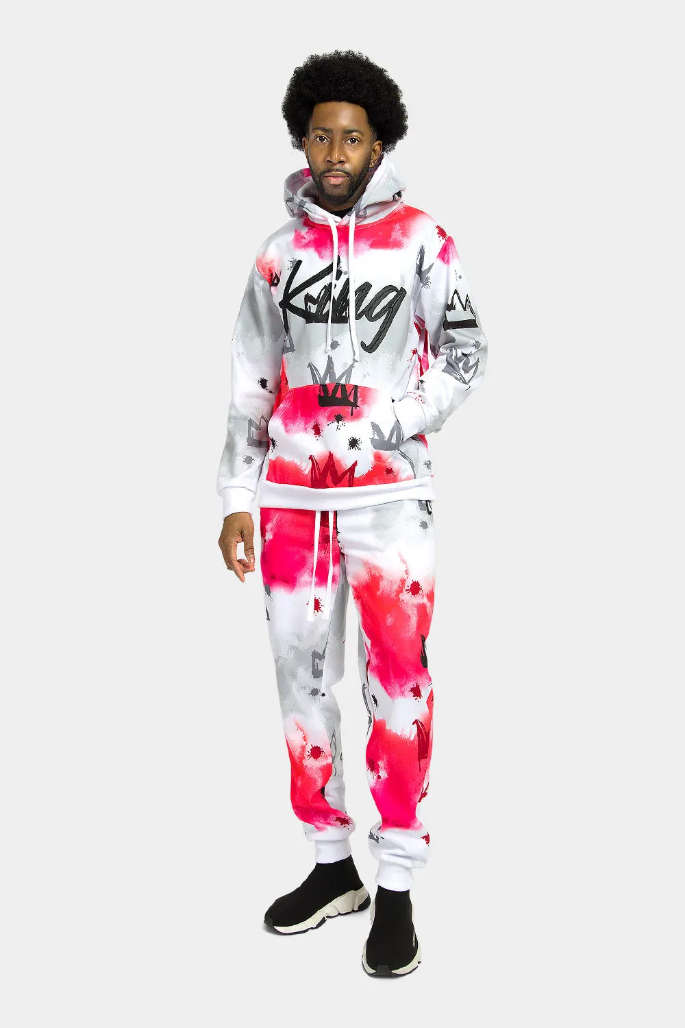 King Tie Dye Fleece Set