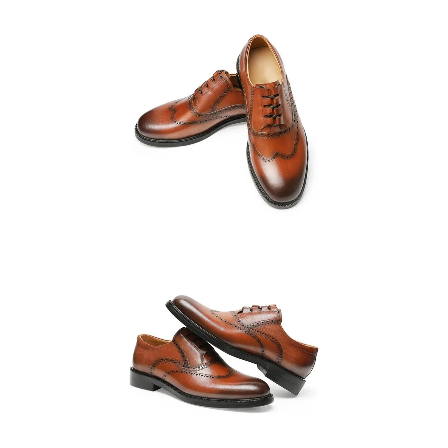 LuxeLeather Exotic Oxford Dress Shoes