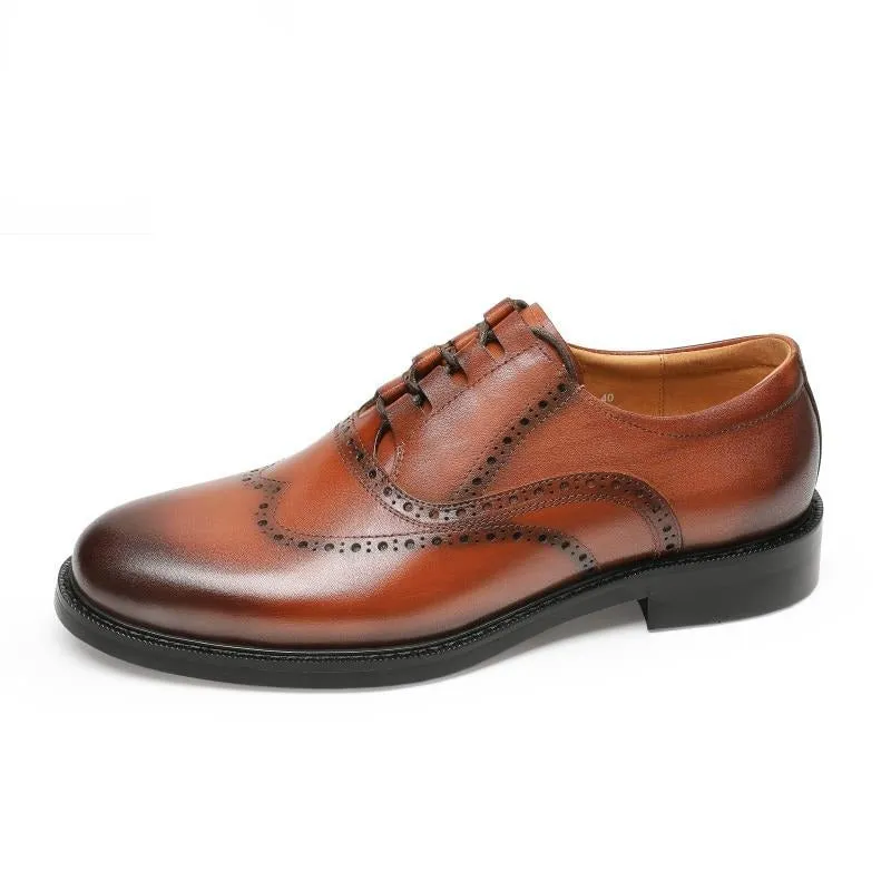 LuxeLeather Exotic Oxford Dress Shoes