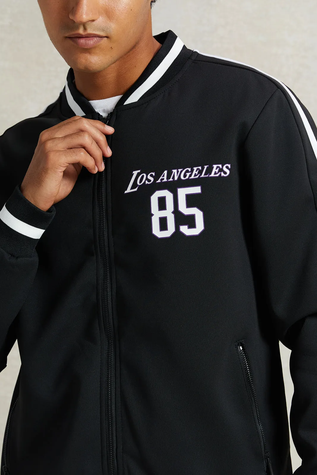 Men Black Basketball Sweatshirt