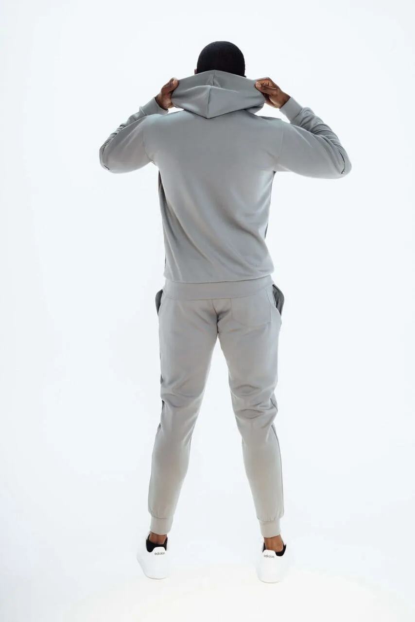 Men's Grey 2 Piece Tracksuit Set