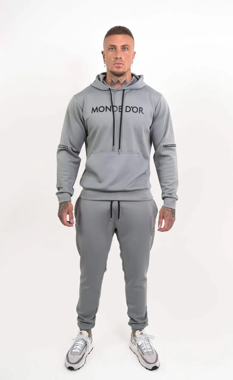 Men's Grey 2 Piece Tracksuit Set