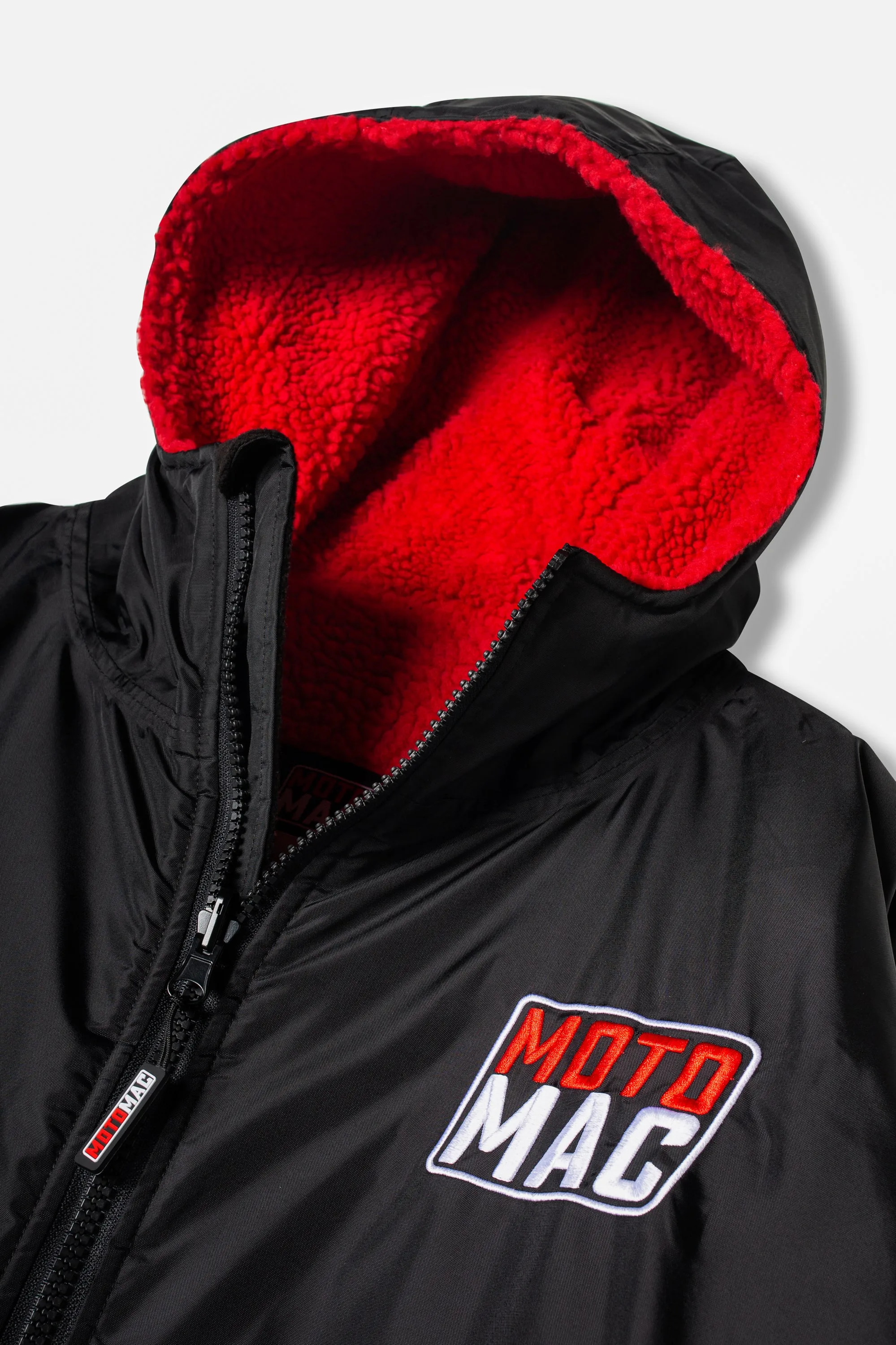 Moto-Mac Kids Robe Coat - Red Black