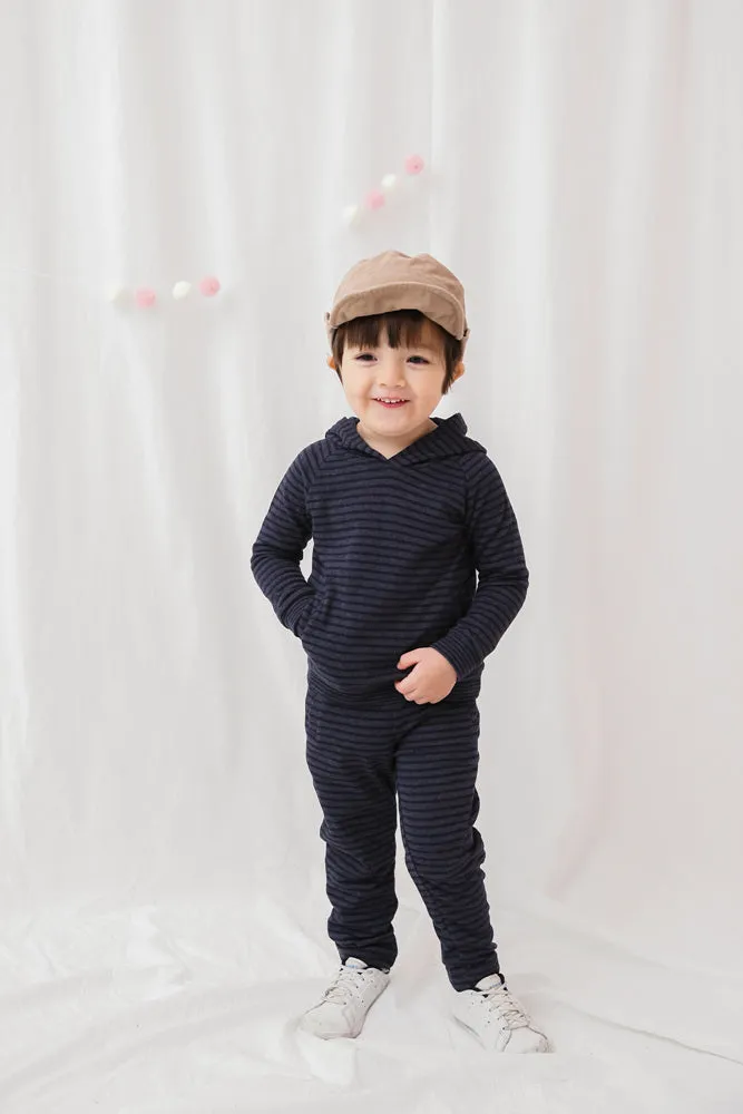 Navy Bold Bengdi Hoodie & Pants Set