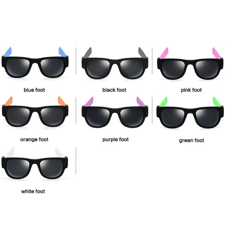 New Fashion Crimp Folding Mirror Pops Polarized Sunglasses Casual UV400 Protection Glasses for Men / Women(Pink)