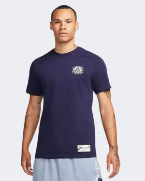 Nike Giannis Men Basketball T-Shirt Dark Blue Dr7619-498