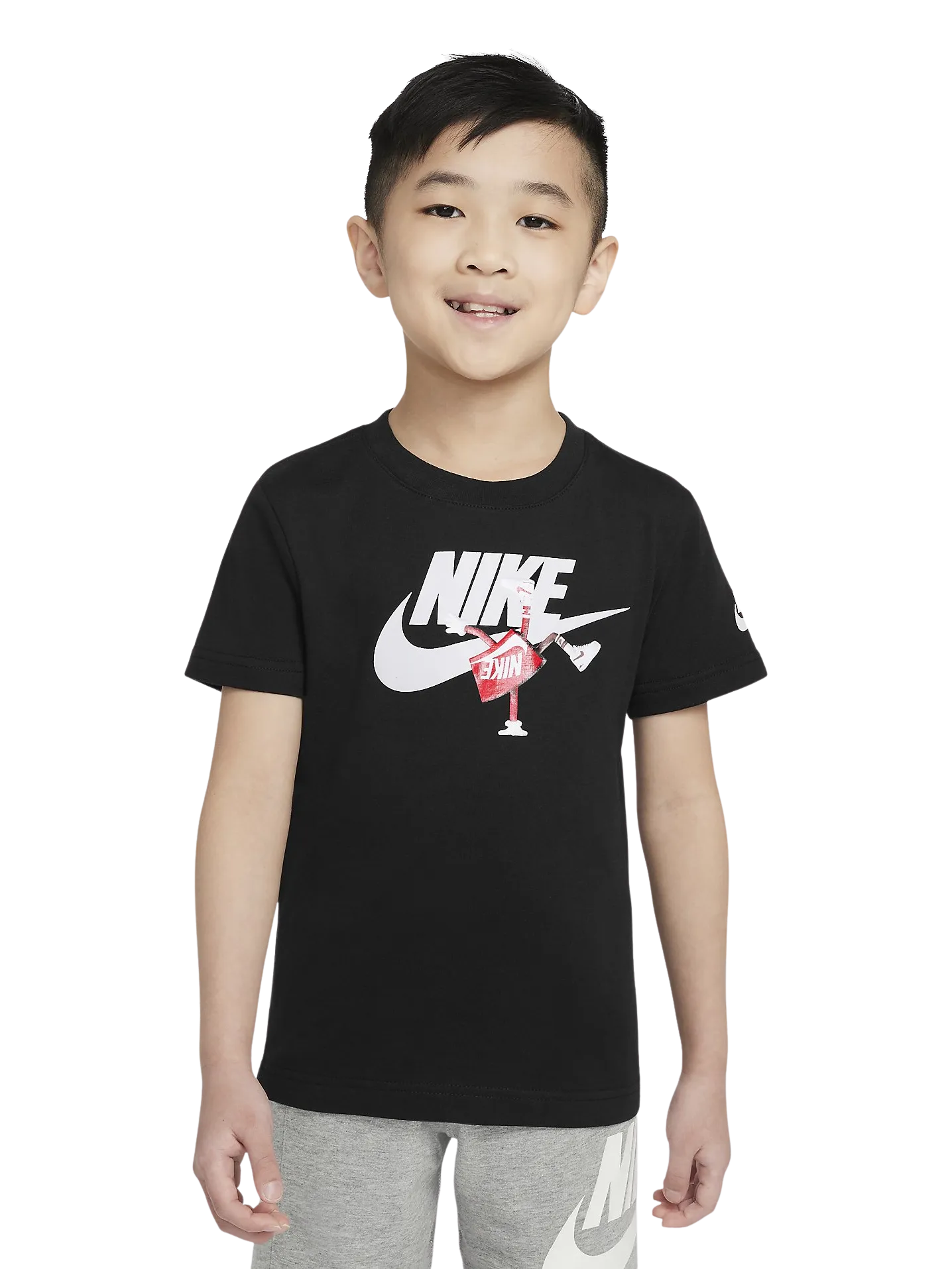 Nike Toddler Boys Dancing Boxy Short Sleeve T-shirt - Black