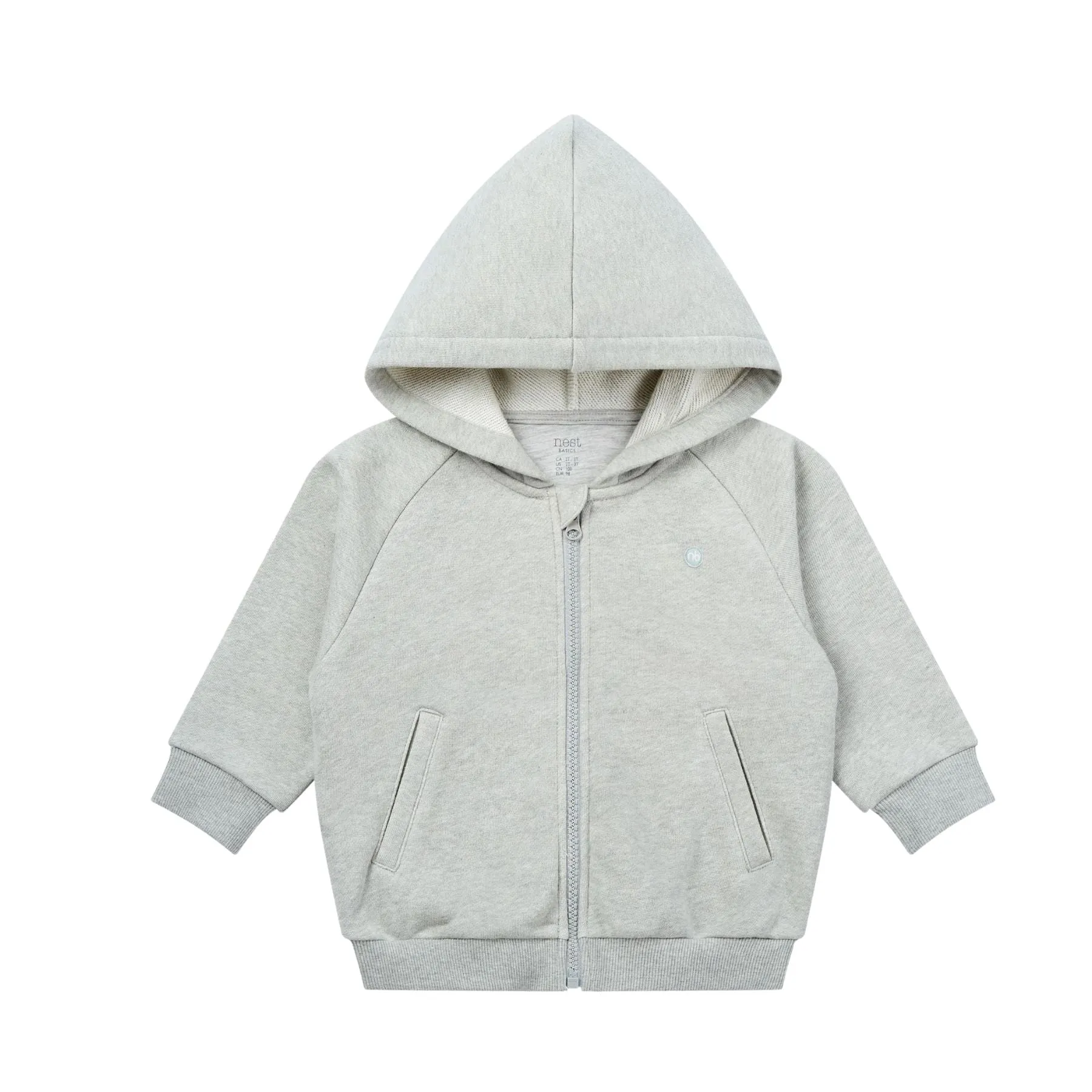 Organic Terry Zip Up Hoodie