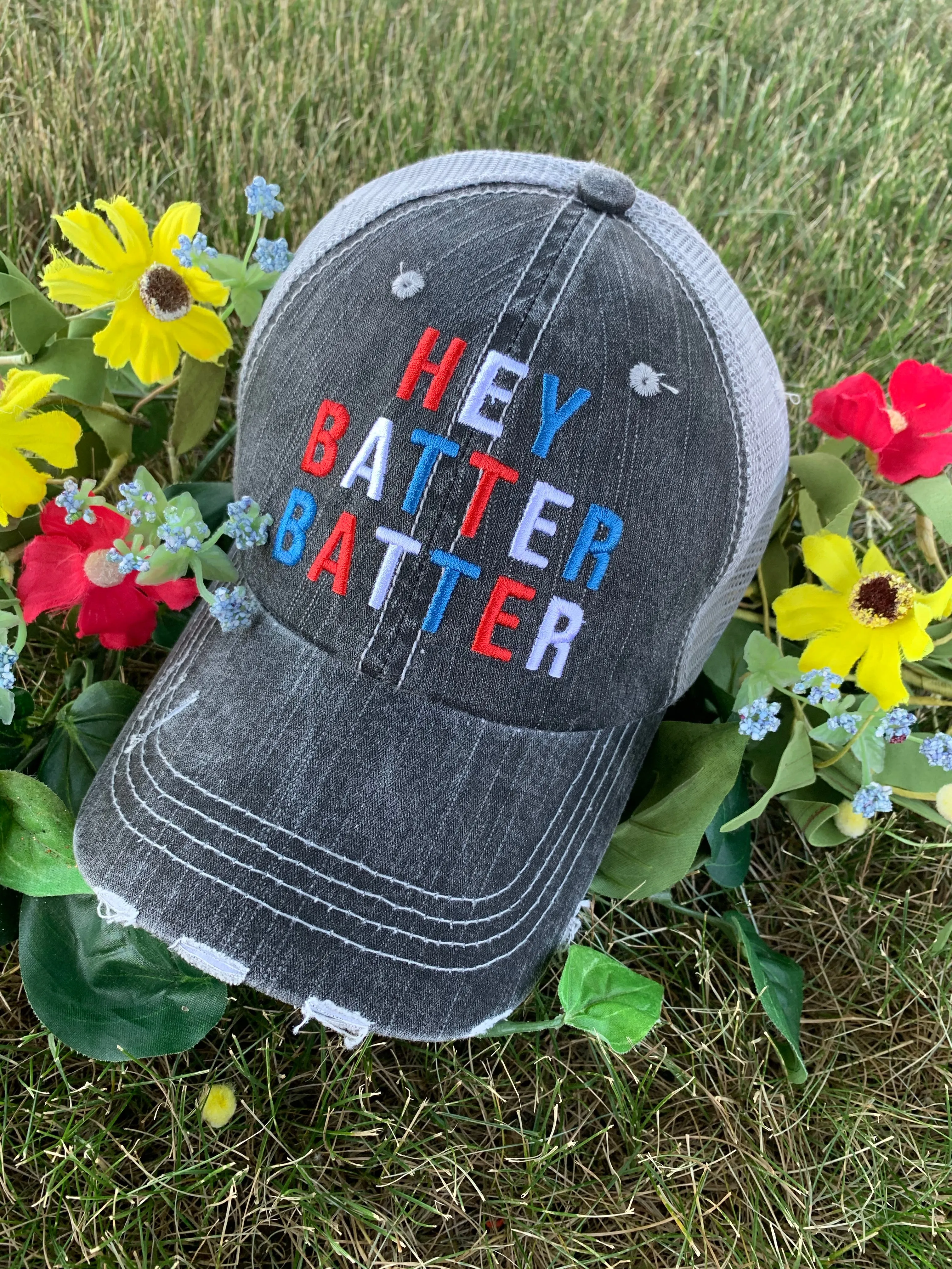 Personalized Mom hats Baseball mom Embroidered womens distressed trucker cap Sports