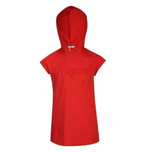 RED HOODED SMALL GIRLS DRESS