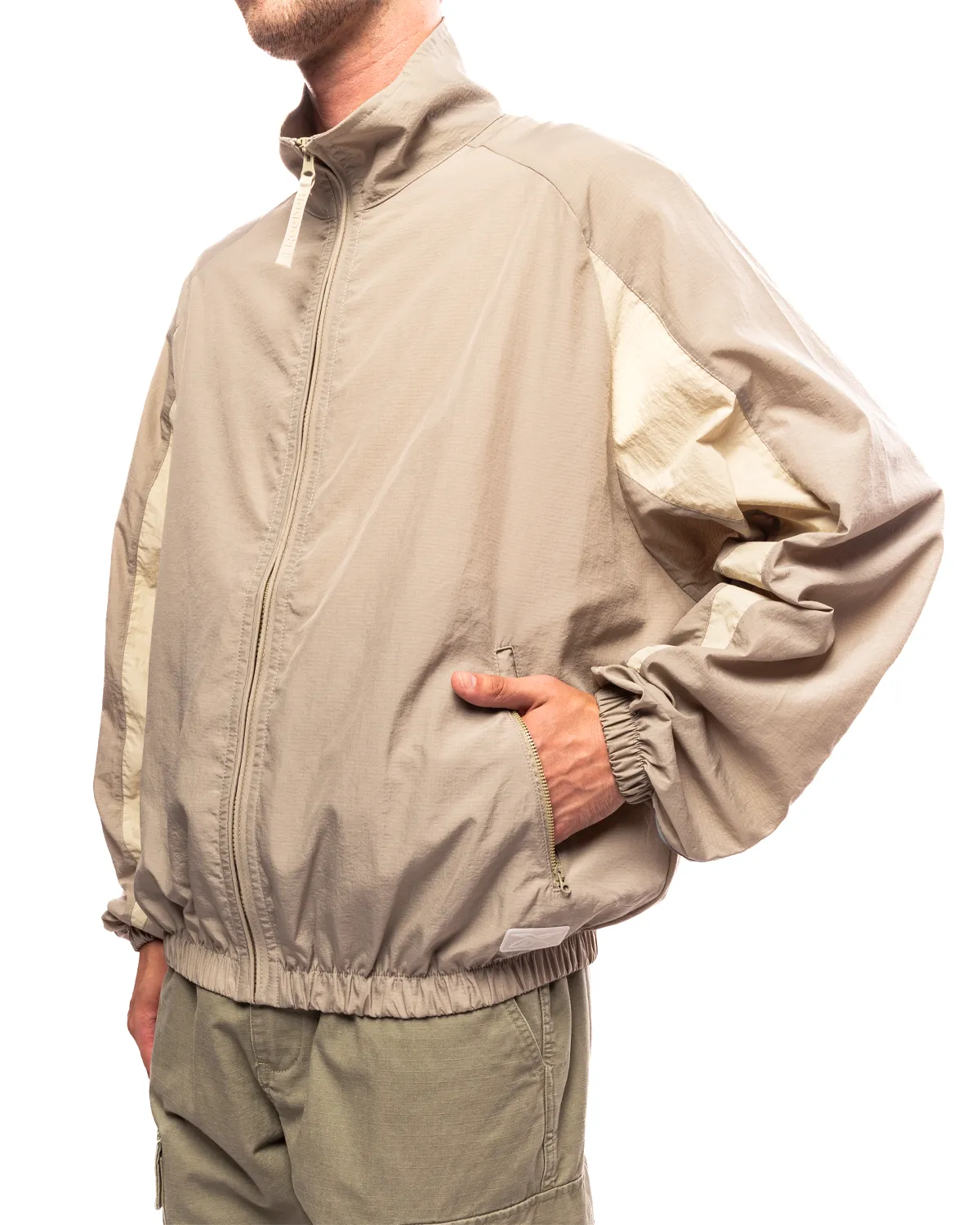 Ripstop Track Jacket Beige/Ivory