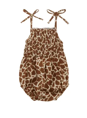 Rylee   Cru Girls Baby & Toddler Giraffe Spots KAIA Romper