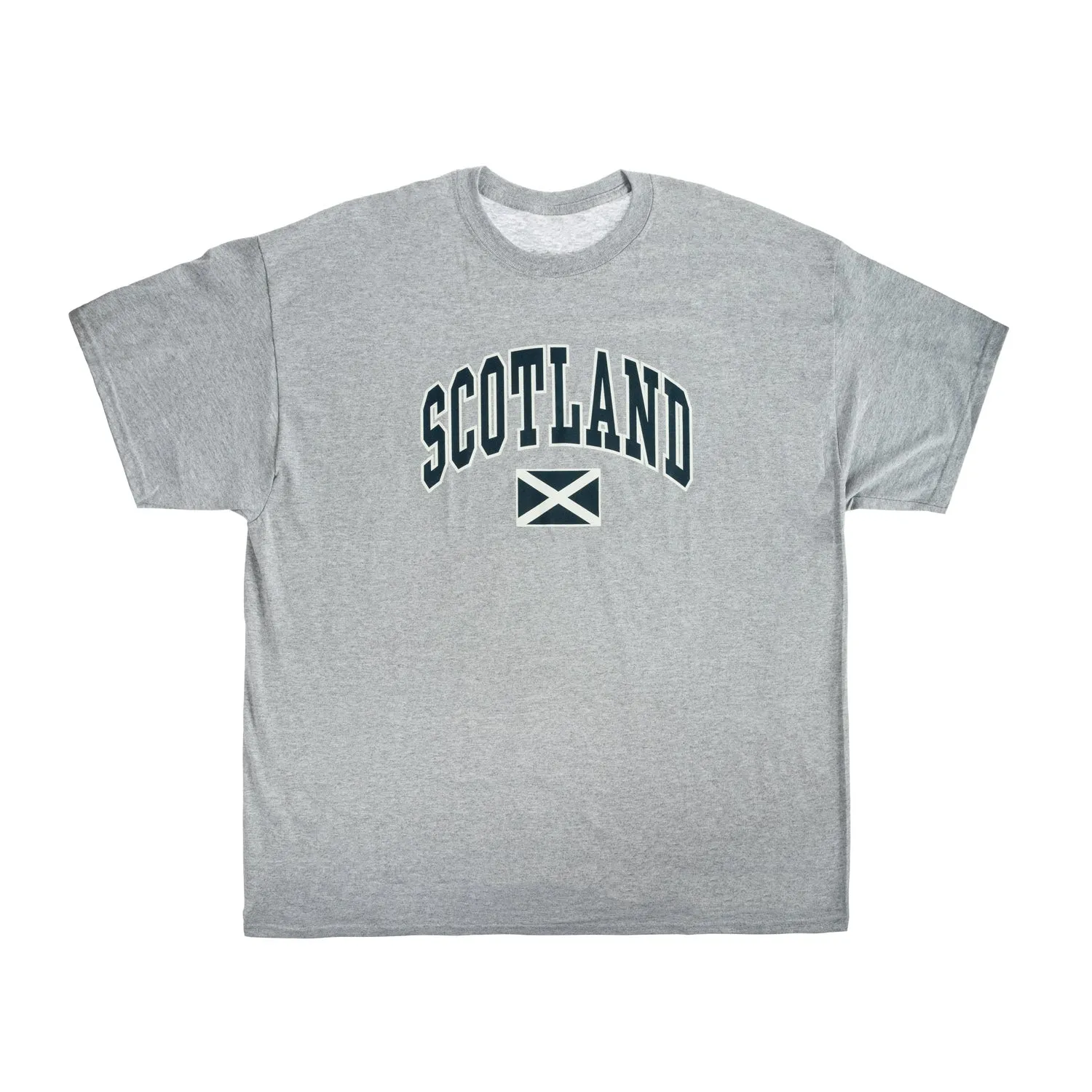 Scotland Harvard Print T-Shirt Sports Grey