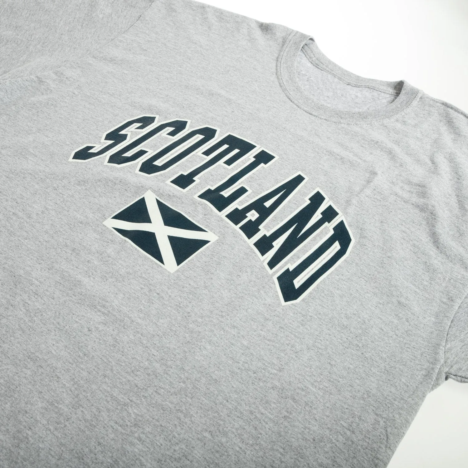 Scotland Harvard Print T-Shirt Sports Grey