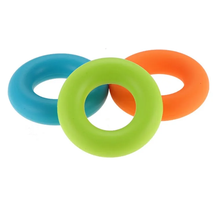 Silicone Grip Strength Finger Exercise Rehabilitation Silicone Ring(Green (30lb))