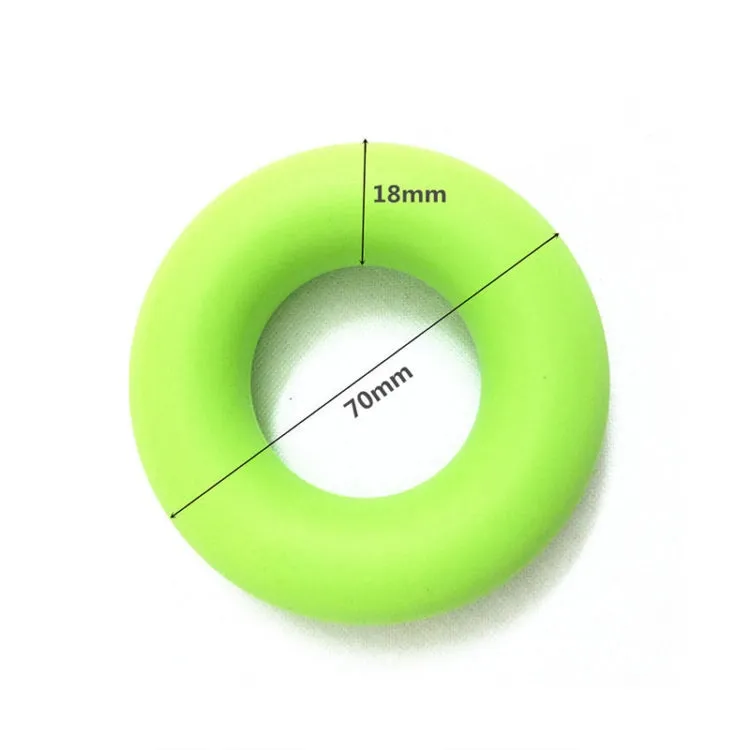 Silicone Grip Strength Finger Exercise Rehabilitation Silicone Ring(Green (30lb))