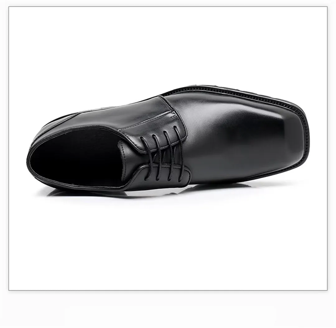 Sophisticated Square-Toe Men's Dress Shoes