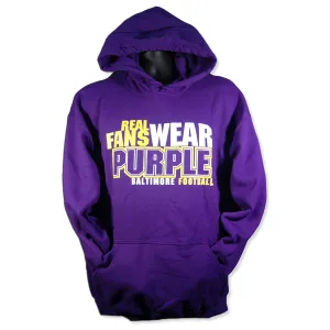 SWBR02P3 HOODED SWEATSHIRT Real Fans Wear Purple PURPLE