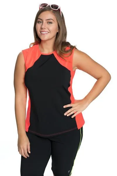 Tidal Tank Sporty Sleeveless Swim n' Gym Top - Chlorine Proof