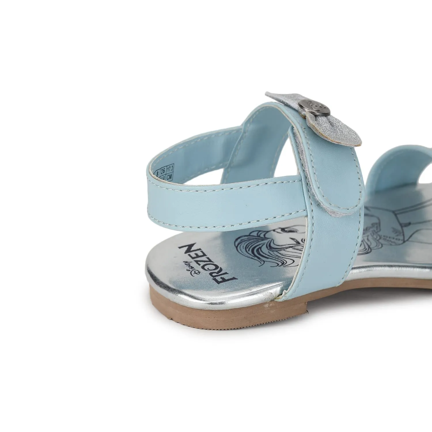 toothless Disney Frozen Kids Girls Blue/Silver Fashion Sandals(FZPGFS4247-8-9Y)