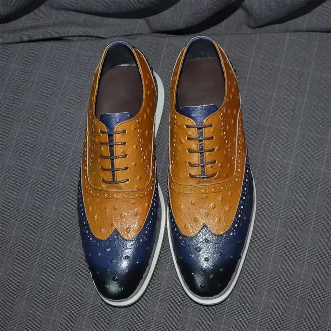 Urbane Lace-Up Cow Leather Dress Shoes