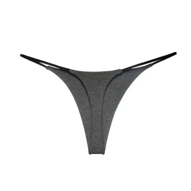 Women Panties T-back Thong Low Waist Bikini Underwear G-String Underpants Lingerie Sports Briefs