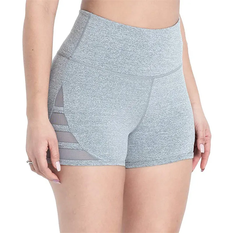 Women Sexy Skinny High-waist Hip Stretch Yoga Fitness Shorts