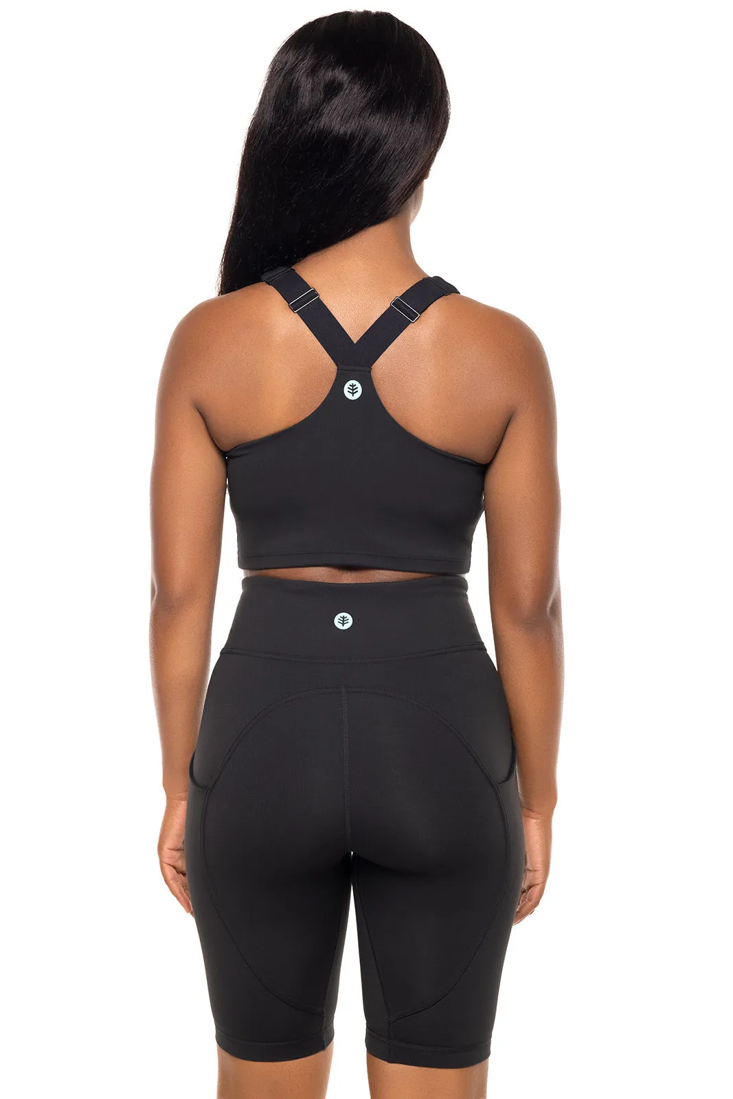 Women's Ananda Long Line Sports Bra  |  Black